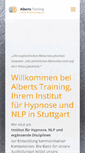 Mobile Screenshot of alberts-training.de